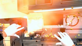 A kitchen explosion in Cooking Simulator VR
