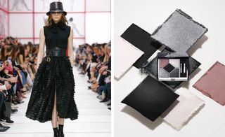 Dior 079 Black Bow Couleurs Couture Palette next to AW19 womenswear
