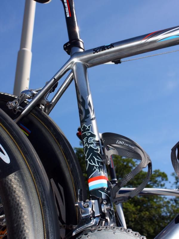 The Luxembourg flag's red lion gets translated in black here but it's striking nonetheless.