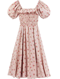 R.Vivimos Women's Summer Floral Print Puff Sleeve Dress, Amazon $32.99