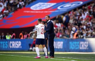 England boss Gareth Southgate, right, gave evidence in support of Kieran Trippier