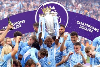 City got their hands on the trophy after coming from 2-0 down to beat Aston Villa 3-2