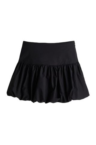 H&M Bubble-Hem Mini Skirt