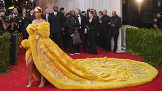 The Met Gala 2021, everything we know. Rihanna attends the "China: Through The Looking Glass" Costume Institute Benefit Gala at the Metropolitan Museum of Art on May 4, 2015 in New York City. (Photo by Mike Coppola/Getty Images)