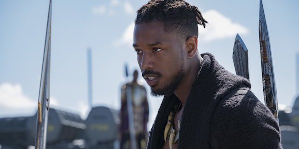 Michael B. Jordan as Erik Killmonger in Black Panther