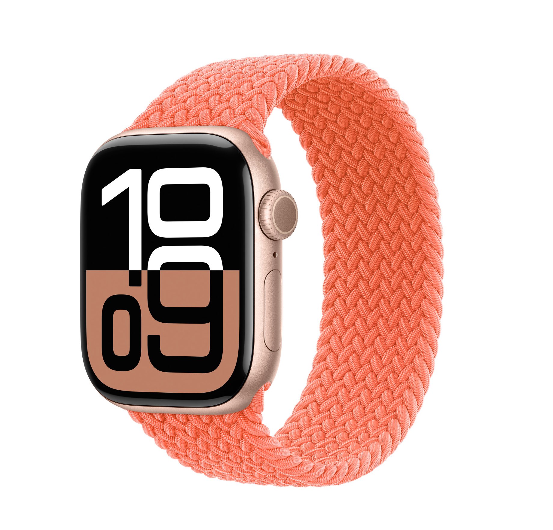 Apple Braided Solo Loop in Tangerine