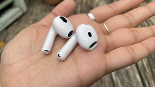 AirPods 4 compared against AirPods 3