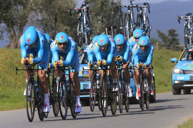 Astana in action at Tirreno-Adriatico.