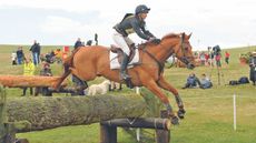 Eventer Sharon Hunt riding Tankers Town at Barbury Castle Horse Trials.
