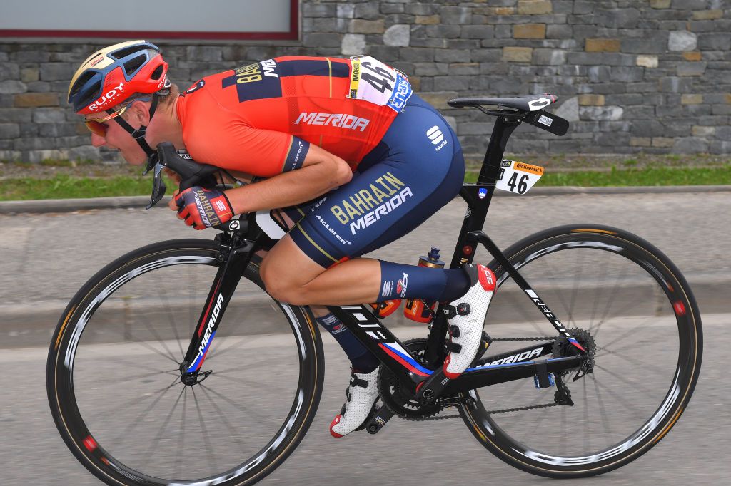 Matej Mohoric was one of the first riders to use the &#039;super tuck&#039; position