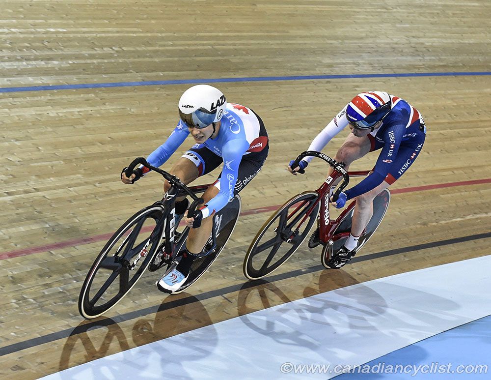 Women Points Race - Jasmin Duehring and Katie Archibald