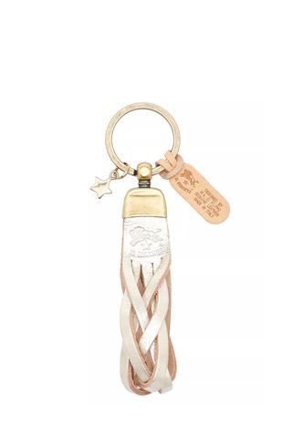 Il Bisonte Saturnia Braided Leather Keyring