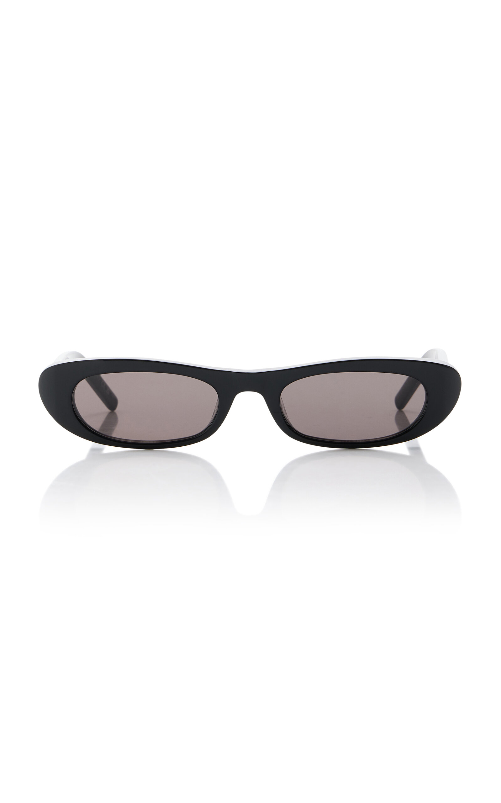 Shade Narrow Oval-Frame Acetate Sunglasses