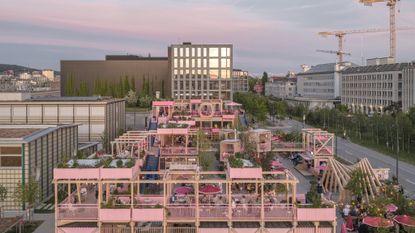 remise rosa, a new destination in zurich designed by hello wood