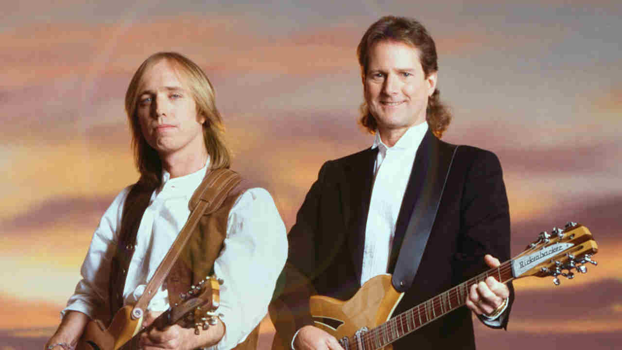 Roger McGuinn with Tom Petty in 1991