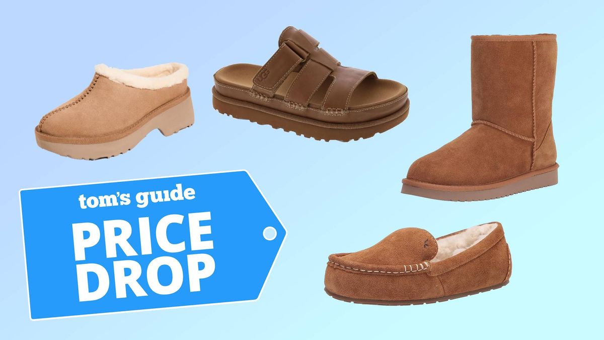 Compilation of Ugg boots, sandals and slippers