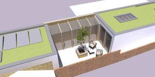 The building will be close to the boundary to maximise the usable space