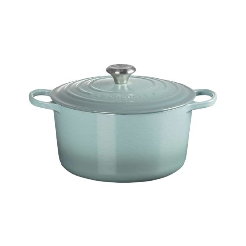 Le Creuset Dutch oven in pale blue