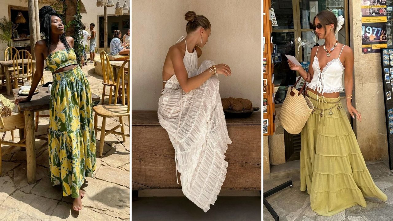 @Raquelcostagomes, @hannaschonberg, @kezaicook tiered maxi skirts