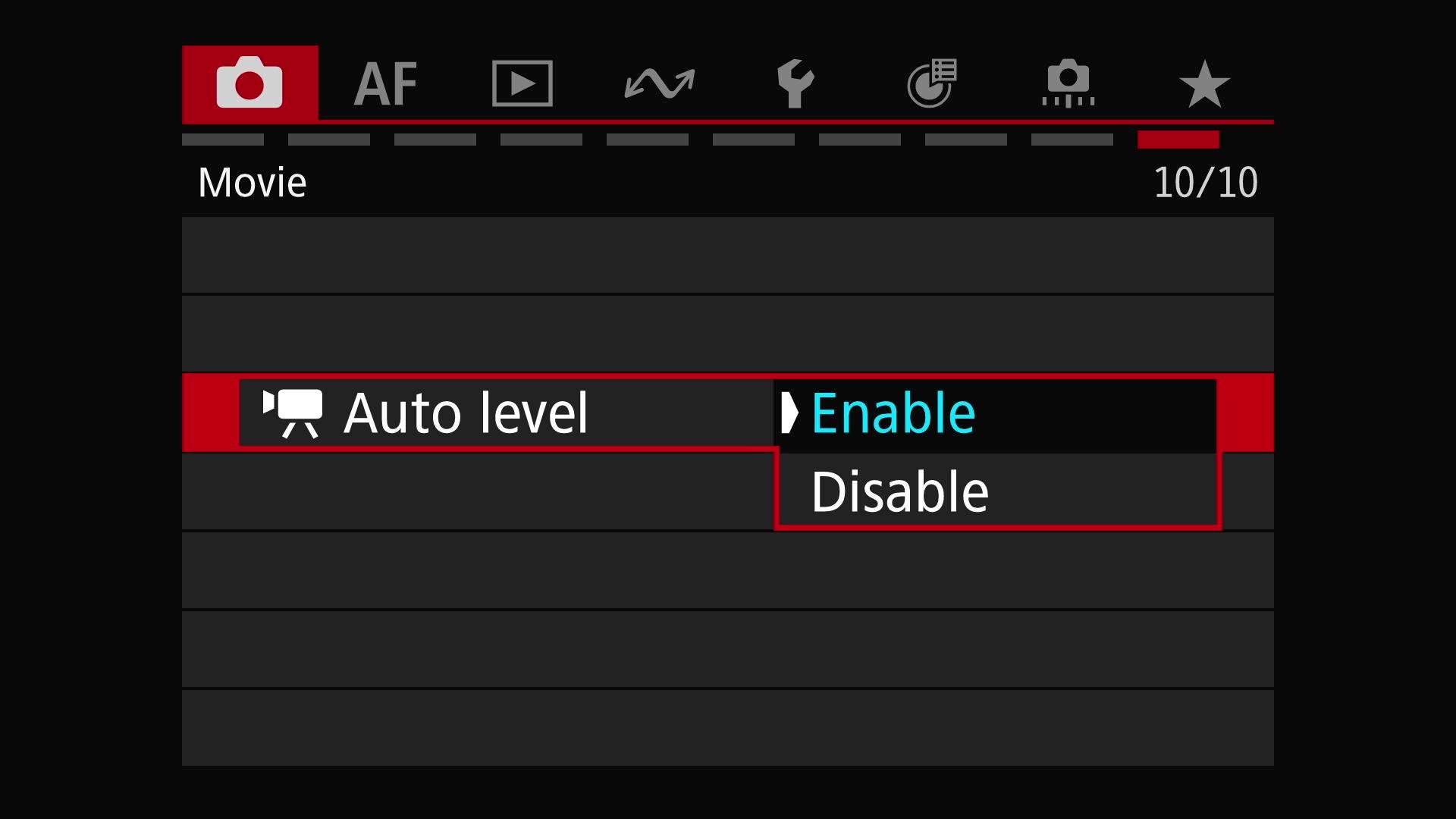 Canon EOS R6 Mark III menu screenshots