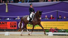 Charlotte Dujardin and Imhotep win the Dressage Future Elite class at HOYS