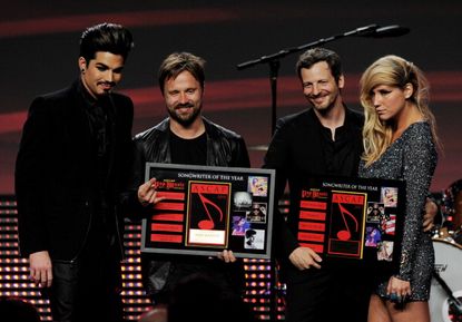 Adam Lambert, Max Martin, Dr. Luke, and Kesha.