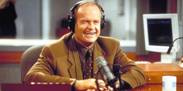 Frasier Kelsey Grammer Dr. Fraser Crane laughing on the air