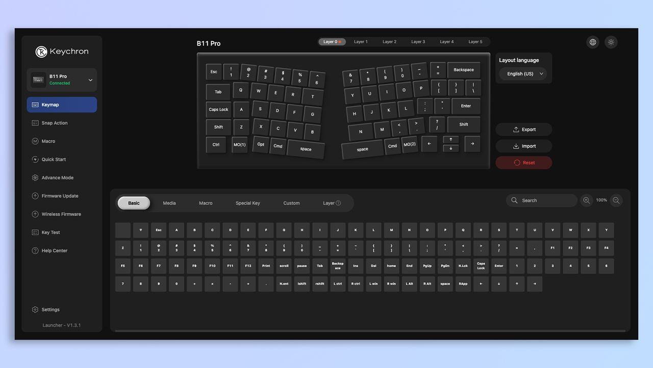 Keychron Launcher web-based app