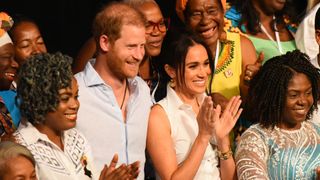 Meghan Markle and Prince Harry in Cali, Colombia on August 18, 2024.