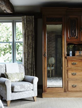 Compactum wardrobe in the Bunyans' Grade II listed 16th century former coaching inn from Period Living magazine