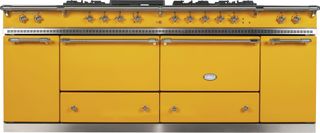 yellow Lacanche range cooker