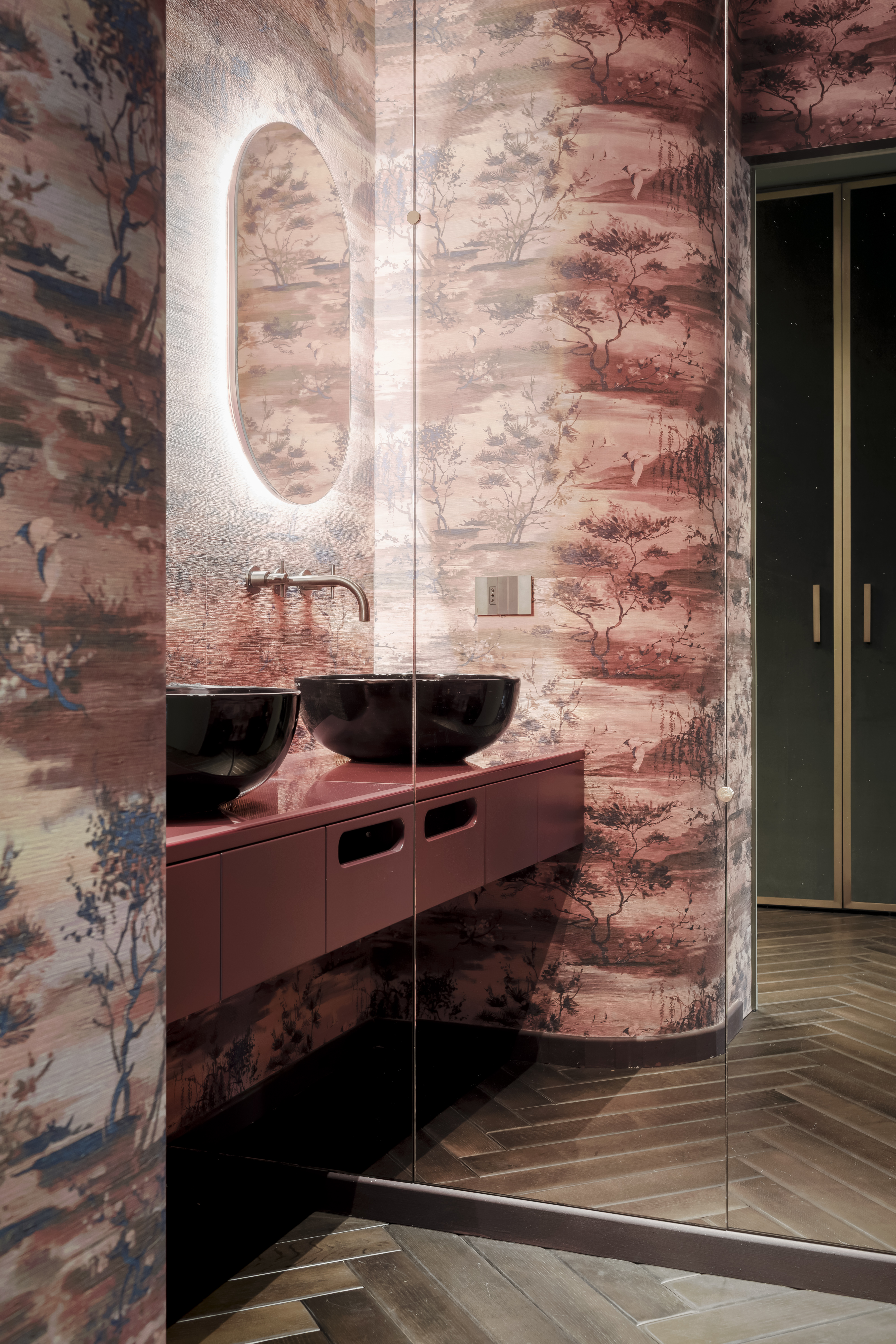 colourful interior of Milanese apartment