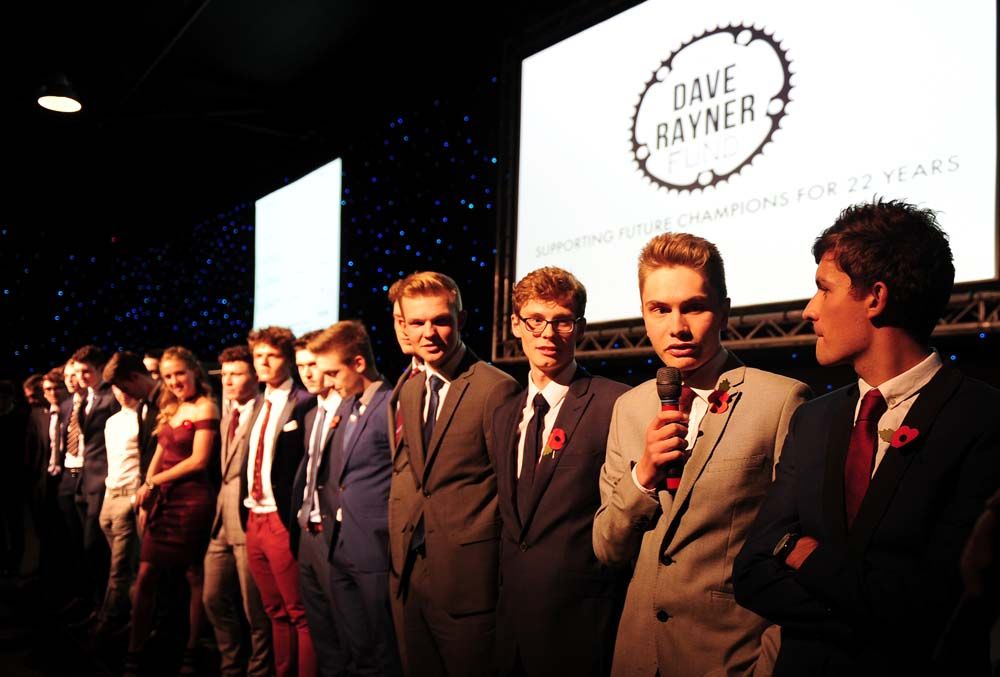 The Dave Rayner Fund riders of 2016 on stage