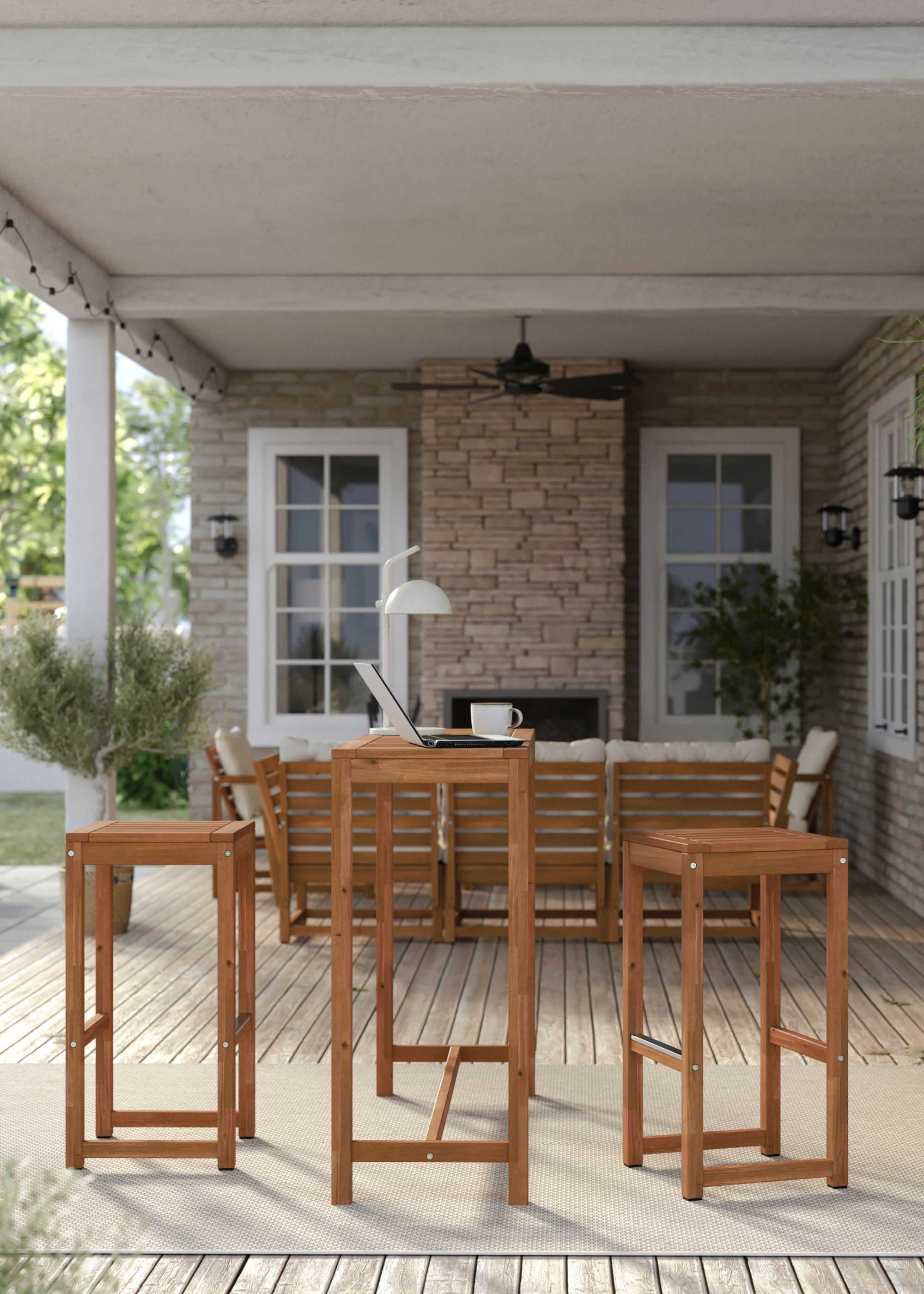 IKEA's Space-Saving Garden Bar Table Set Is Perfect for Balconies and Patios — It's Stylish, Versatile, and Could Even Be a Mini Island for an Outdoor Kitchen