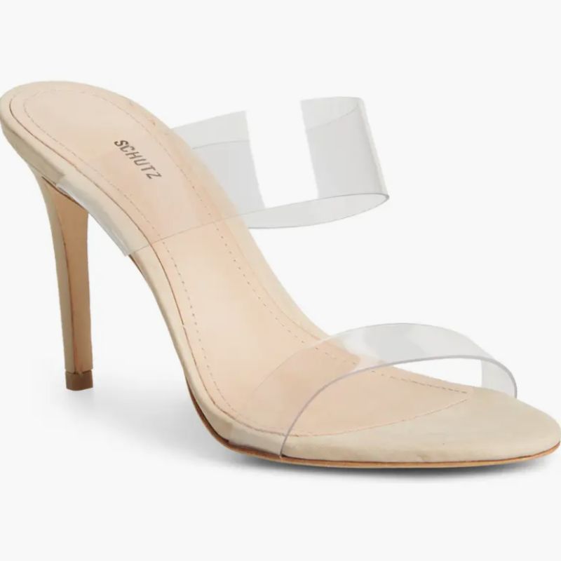 transparent PVC heels