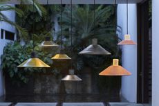 Ceiling lights by Studioilse and Ames in different shades