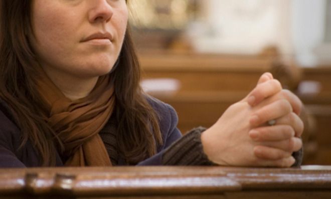 Woman praying