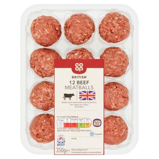 British 12 Beef Meatballs from Co-op