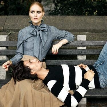 Couple on Park Bench