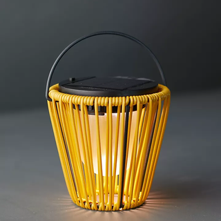 yellow table lantern