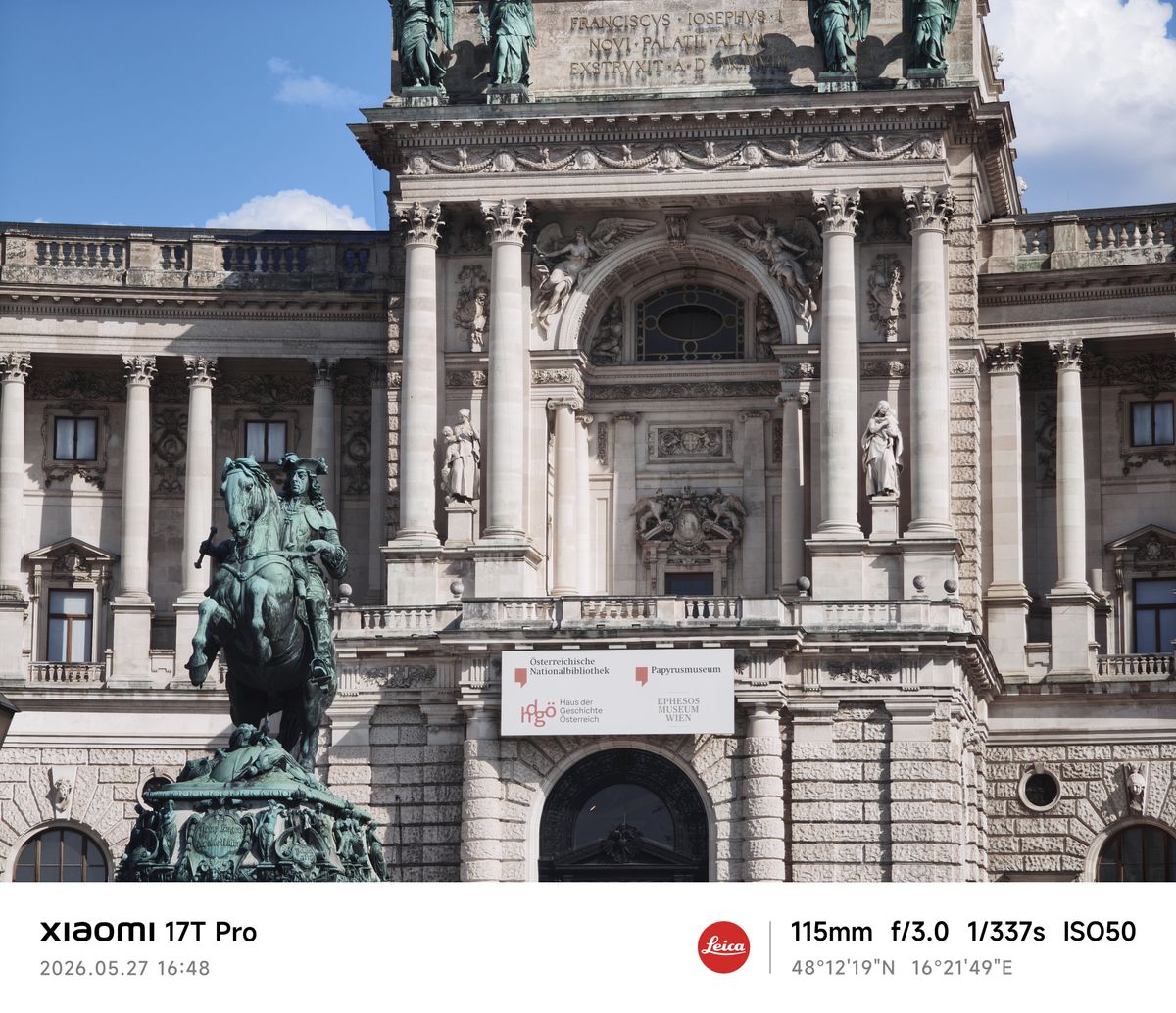 The front of the Neue Burg museum