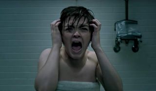 The New Mutants Maisie Williams screaming in the shower