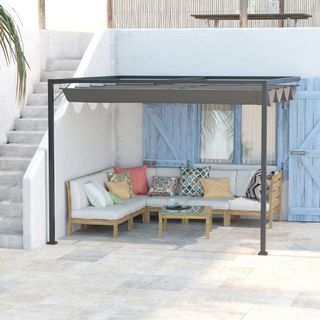 Abrille 294l X 294w X 226h Cm Steel Patio Gazebo