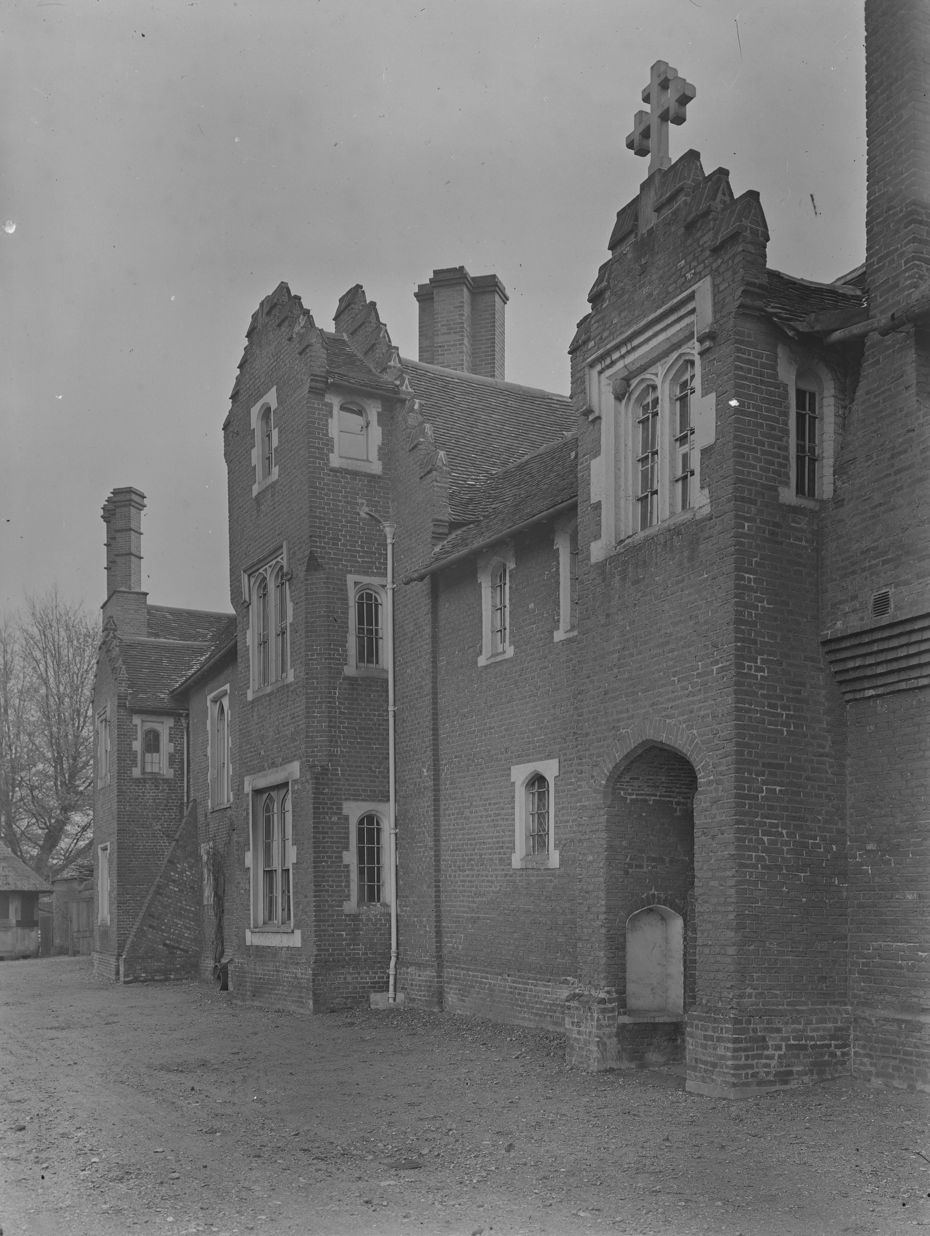 Black and white images of Belhus house in Essex