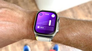Apple Watch Ultra 2 showing training load graphs