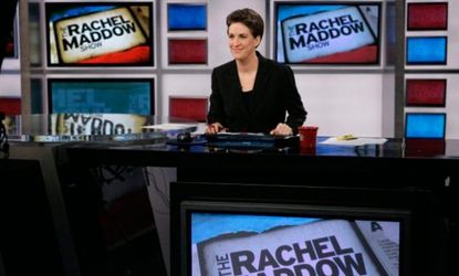 The Rachel Maddow Show was bested by Fox's Sean Hannity and CNN's Piers Morgan.