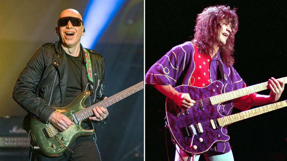 Joe Satriani and Eddie Van Halen: this summer, Satch is currently learning Van Halen tracks for this summer&#039;s Best of All Worlds Tour with Sammy Hagar