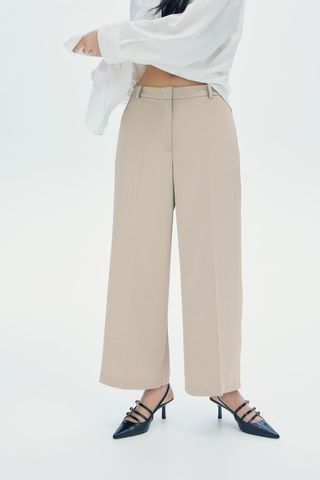 Wide Twill Trousers