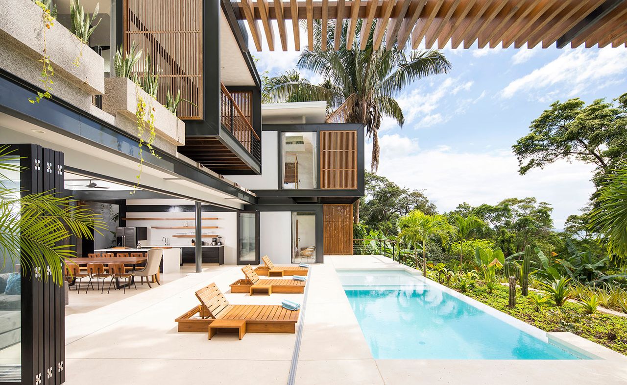 the pool at joya villas by studio saxe in costa rica