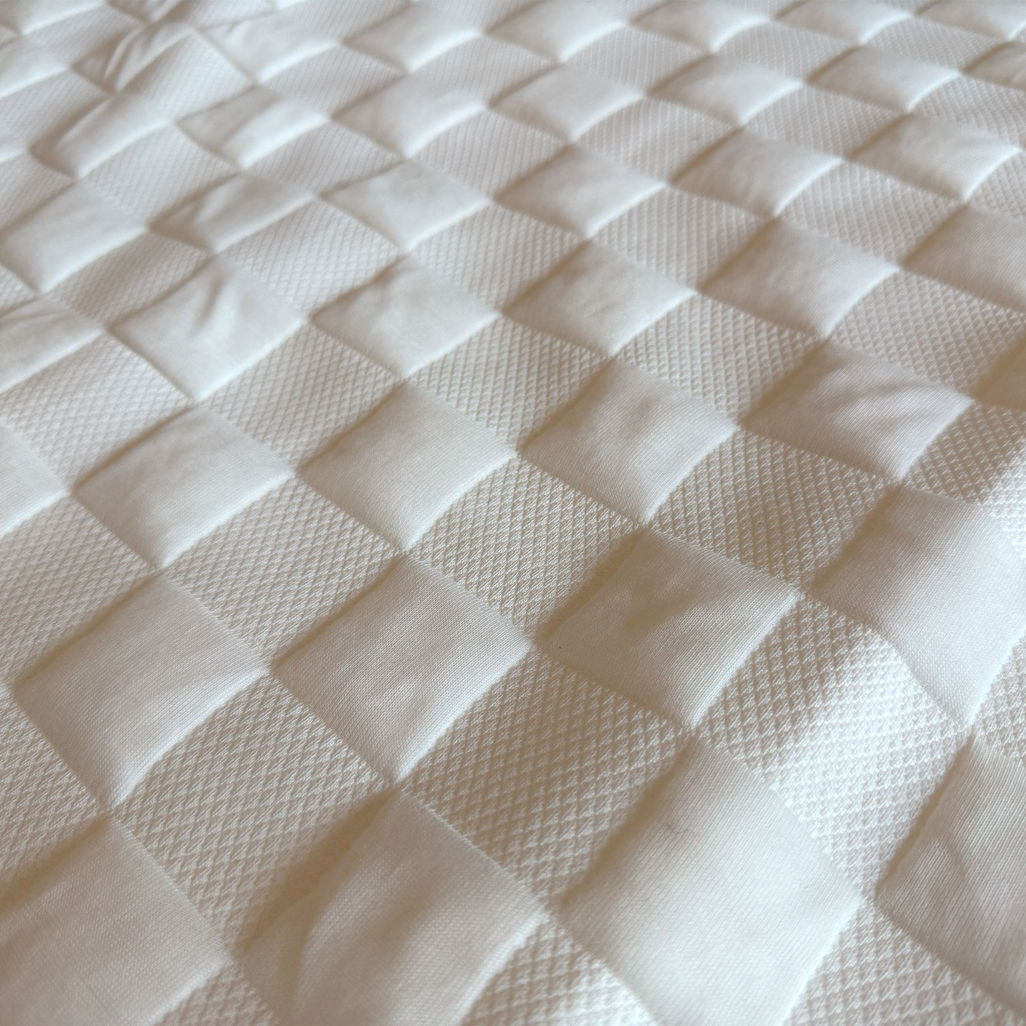 The Levitex Sleep Posture mattress topper being tested
